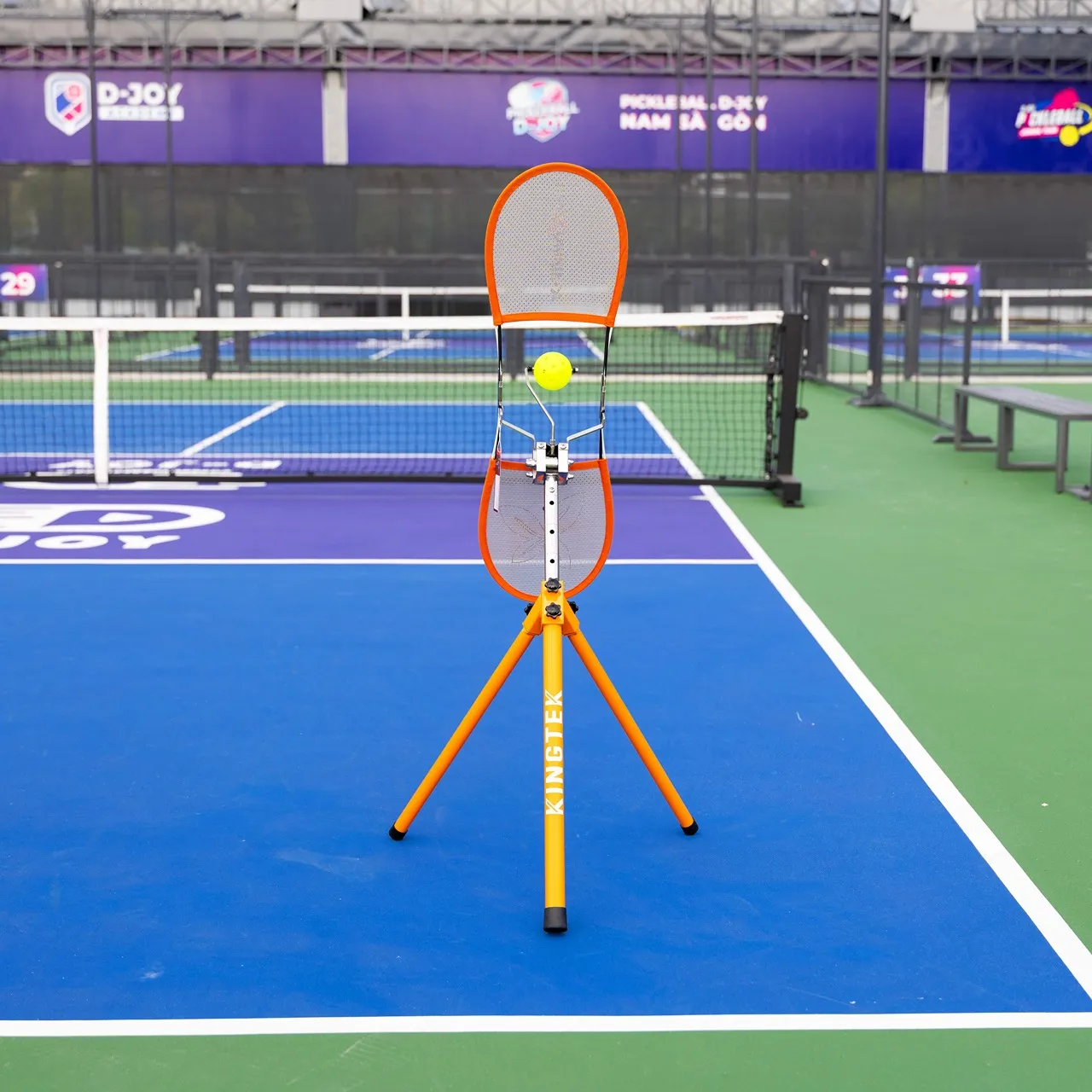 thiết bị tập topspin pickleball màu cam 5